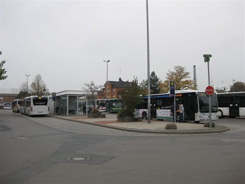 Der Busbahnhof in Neustadt am Rübenberge im Jahr 2010