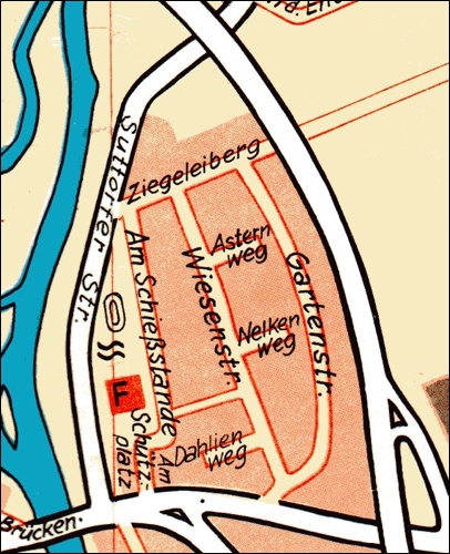 Bebauungsgebiet Wiesenstraße Stadtplan